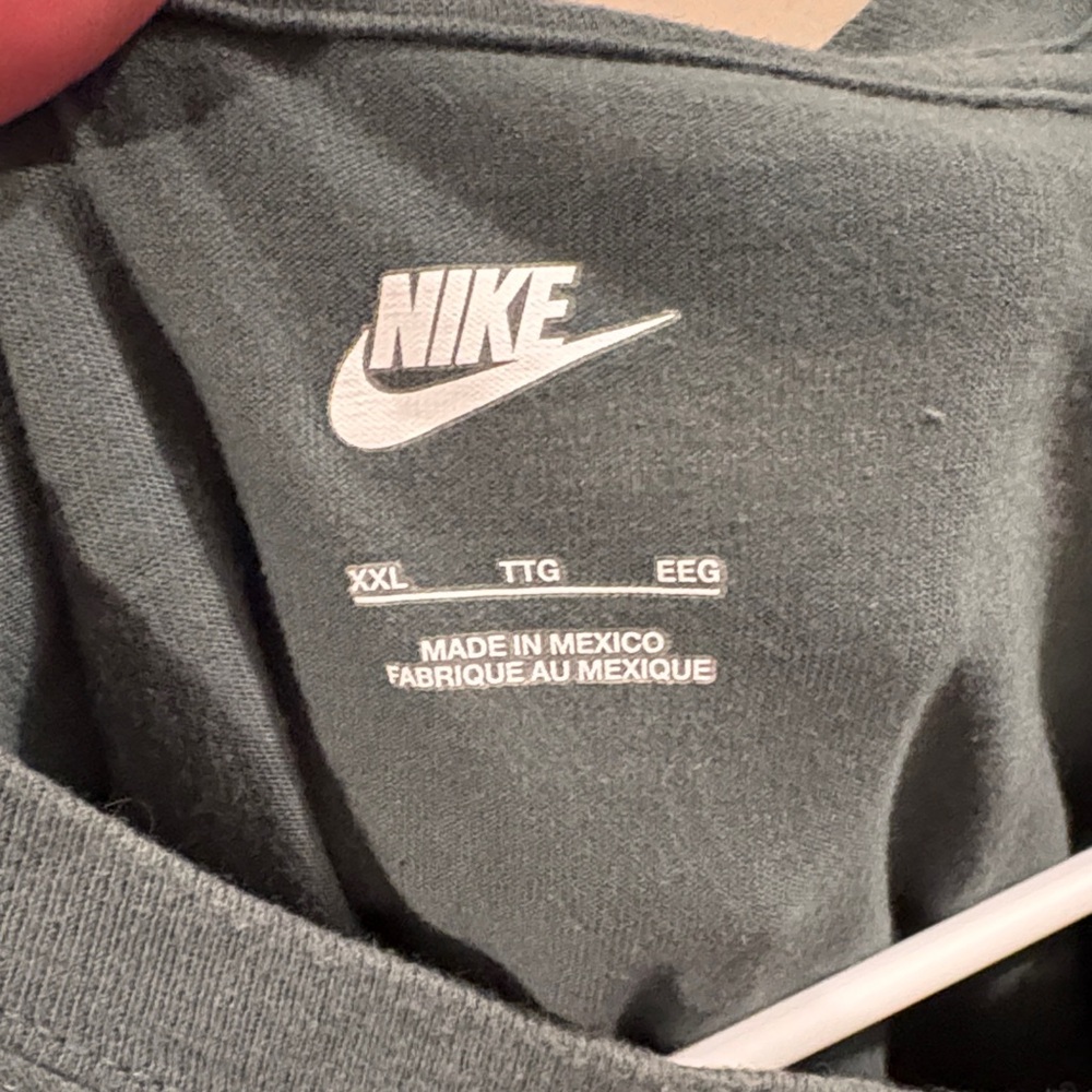 Nike Black Tee with Orange Swoosh - Picture 3 of 5